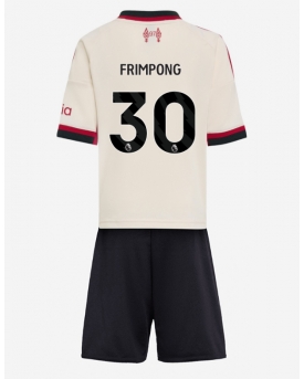 Liverpool Jeremie Frimpong #30 Maglia Gara Trasferta Repliche 2025-26 Bambino Maniche Corte